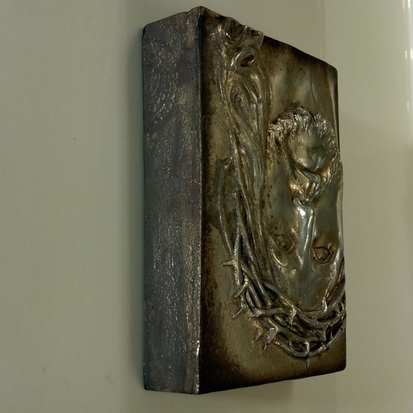 Sid Dickens, S-196 "The Gift" silver Jesus Memory-Block tile *Rare & Retired* - Picture 3 of 8